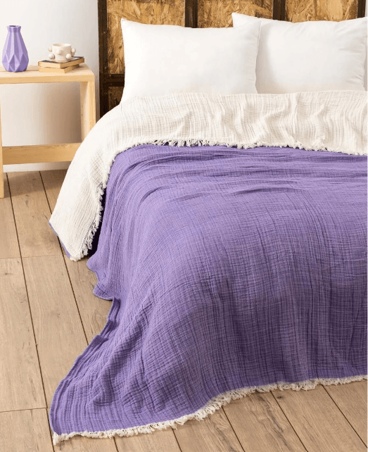 Bed Cover Yellow Color throw