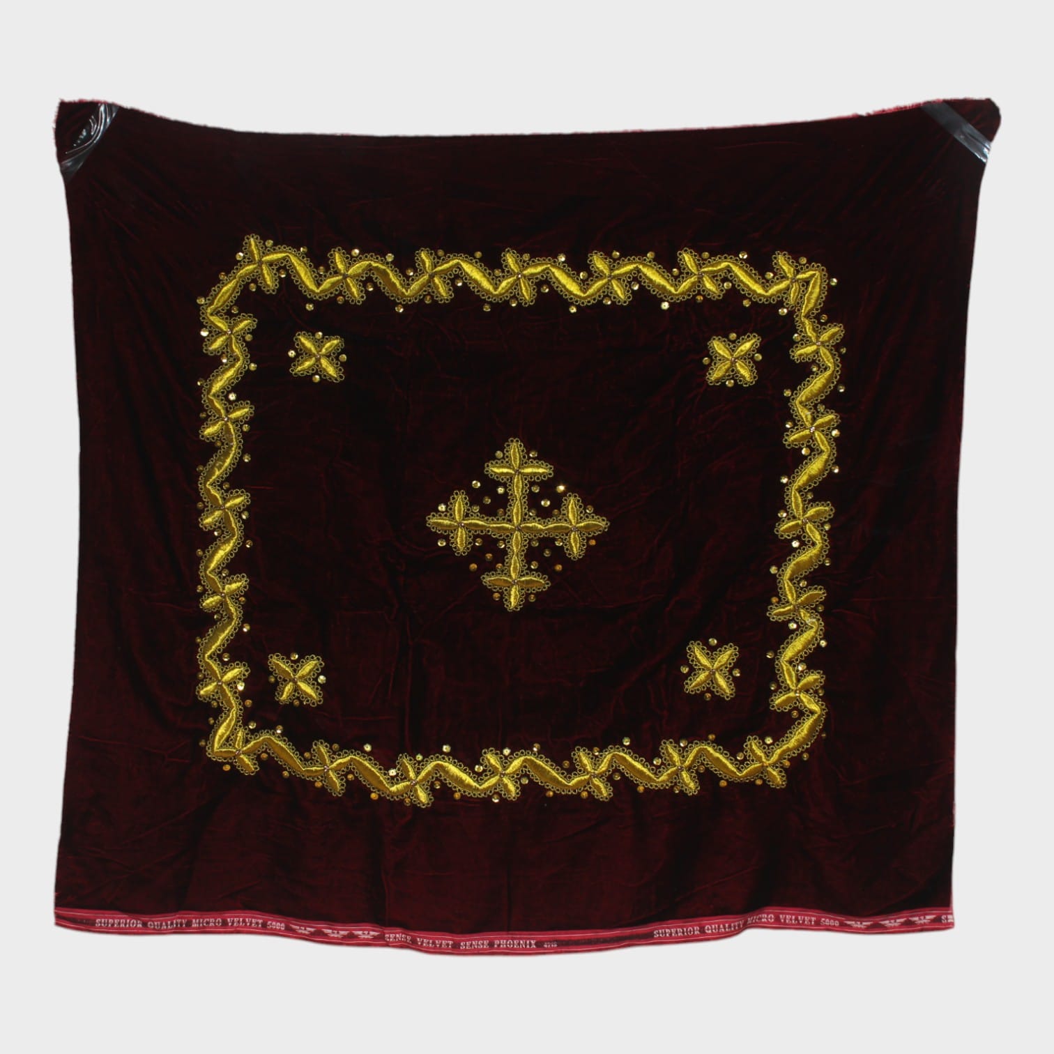 Tray sheet for Engagement Ceremonies With Velvet Embroidered Shawl Panel