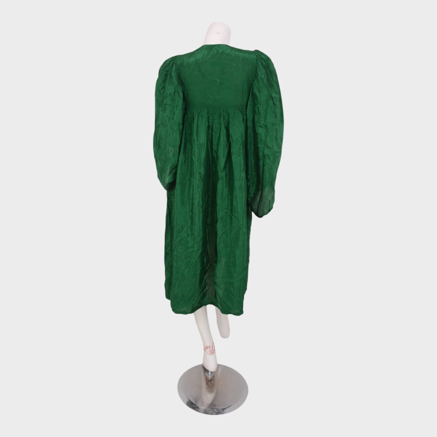 Afghan Traditional Green Dress with Red Dupatta