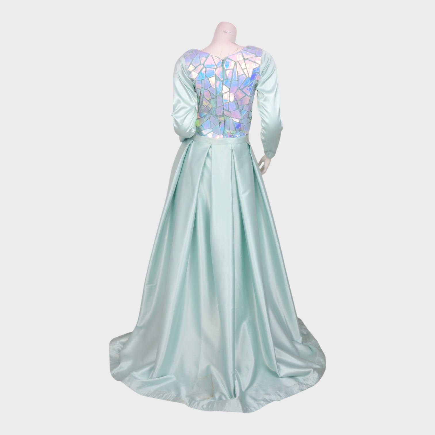 Crystal Mirage – Holographic Ice Blue Gown