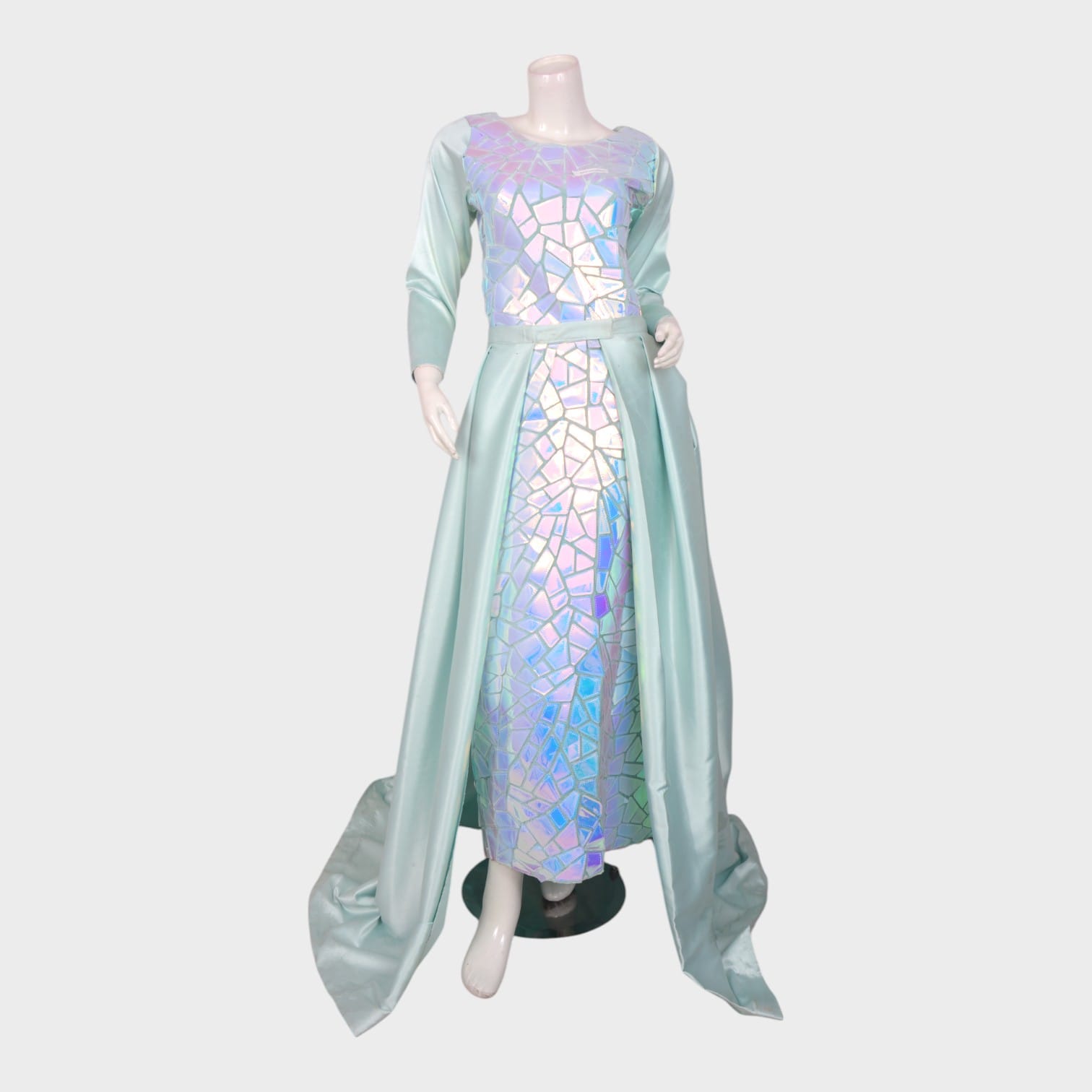 Crystal Mirage – Holographic Ice Blue Gown