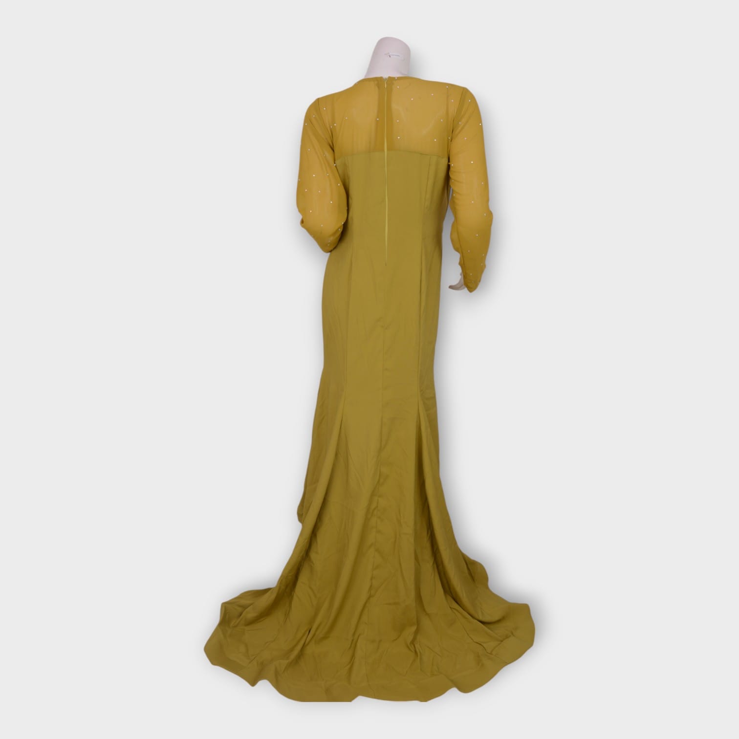 Golden Muse – Mustard Evening Gown