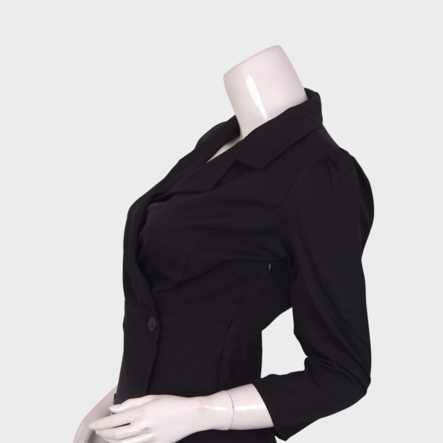 Midnight Authority – Black Blazer Dress
