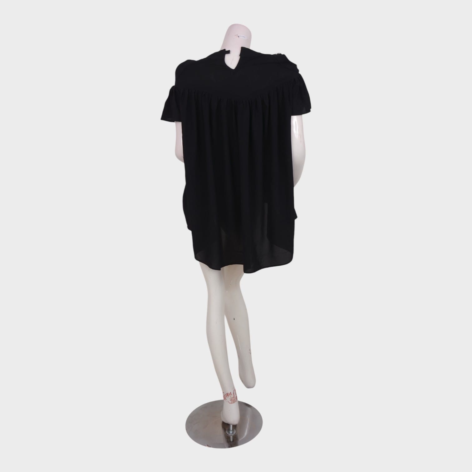 Midnight Halo – Embellished High-Low Black Top