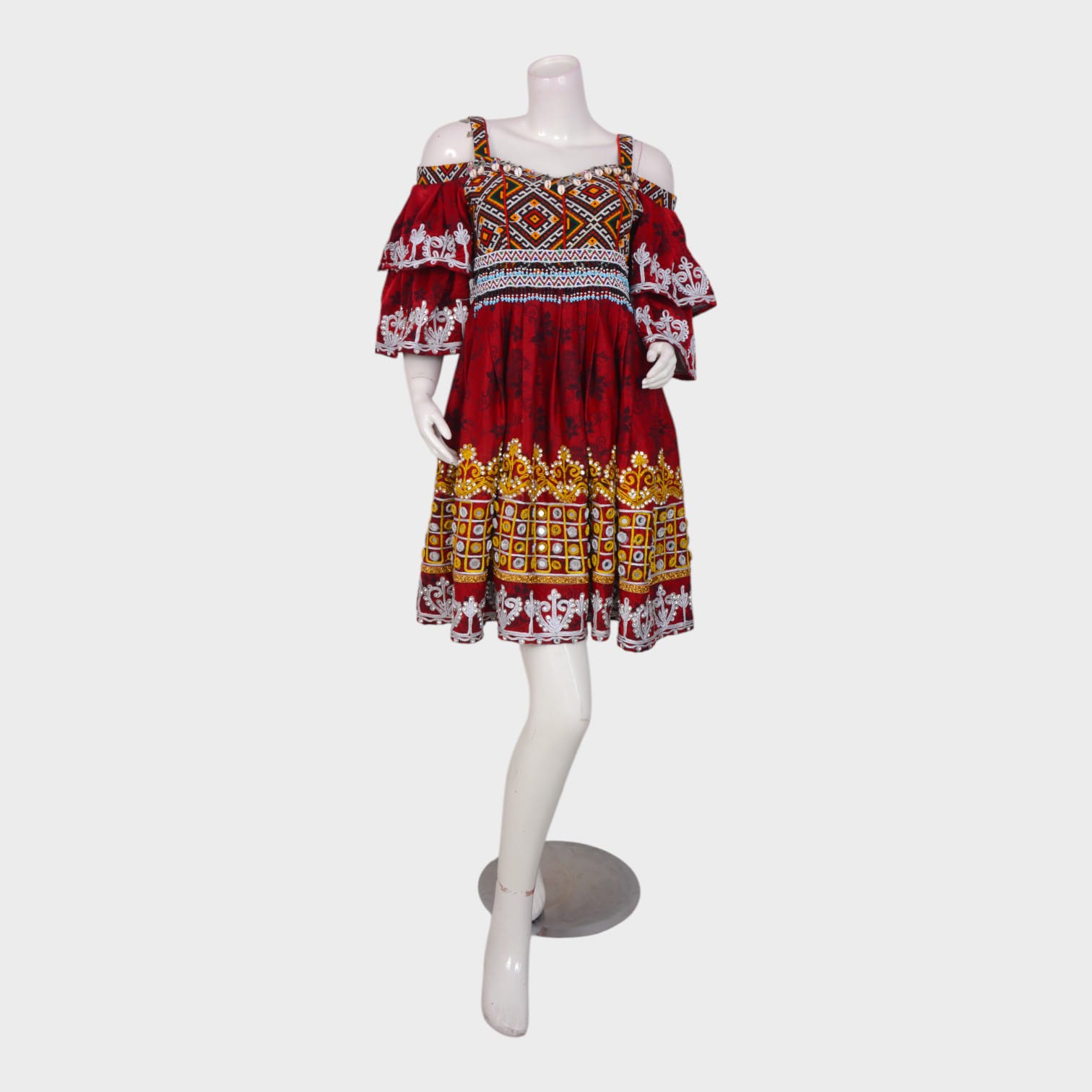 Aryana Bloom – Off-Shoulder Afghani Fusion Dress