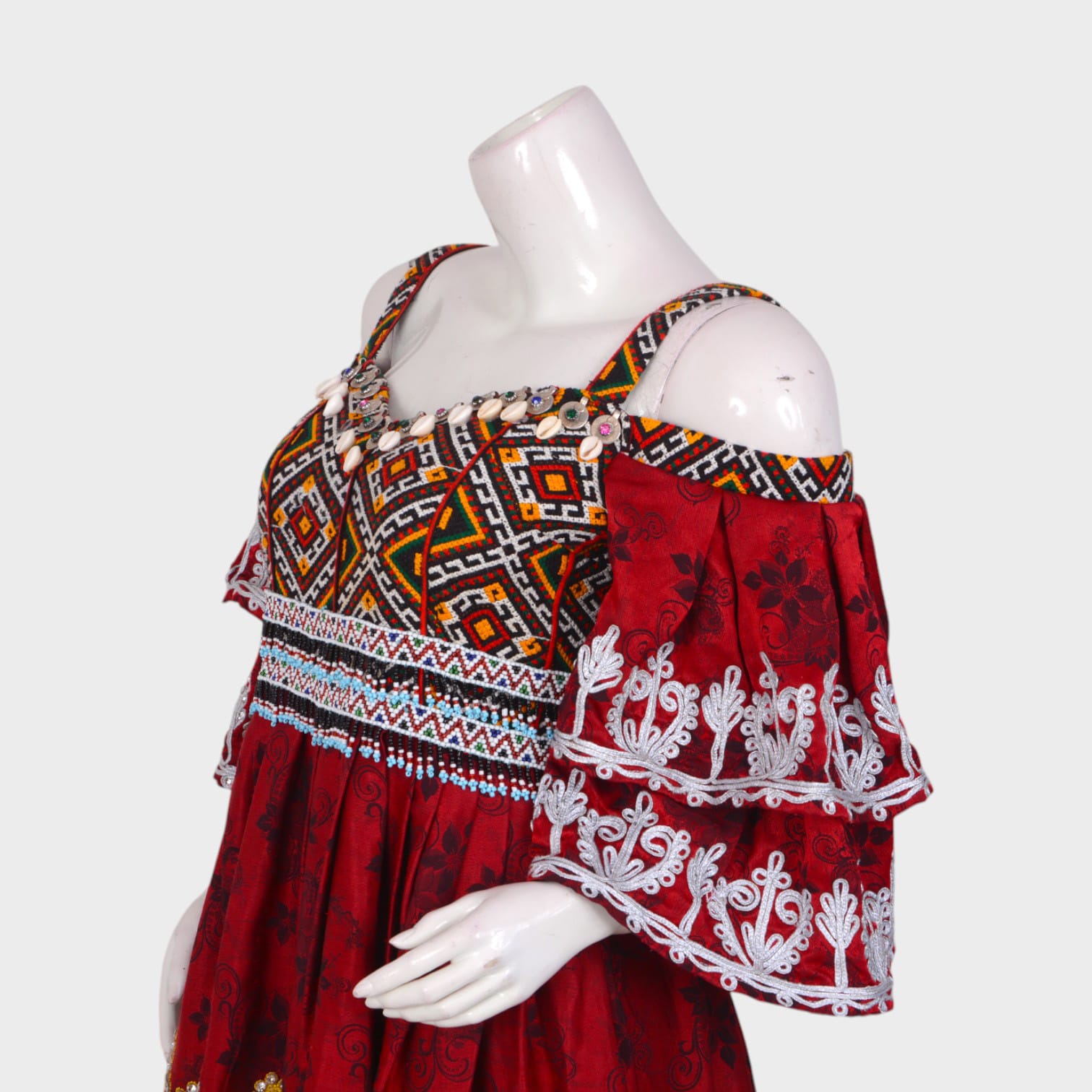 Aryana Bloom – Off-Shoulder Afghani Fusion Dress