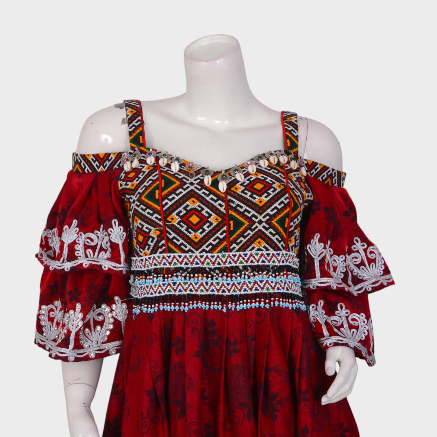 Aryana Bloom – Off-Shoulder Afghani Fusion Dress