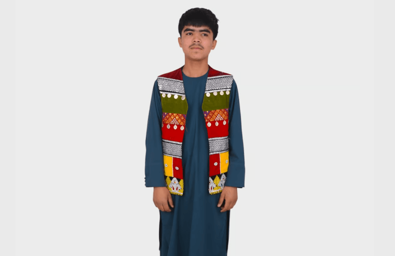Waistcoat Traditional Patchwork Embroidered Afghan Vest Waistcoat