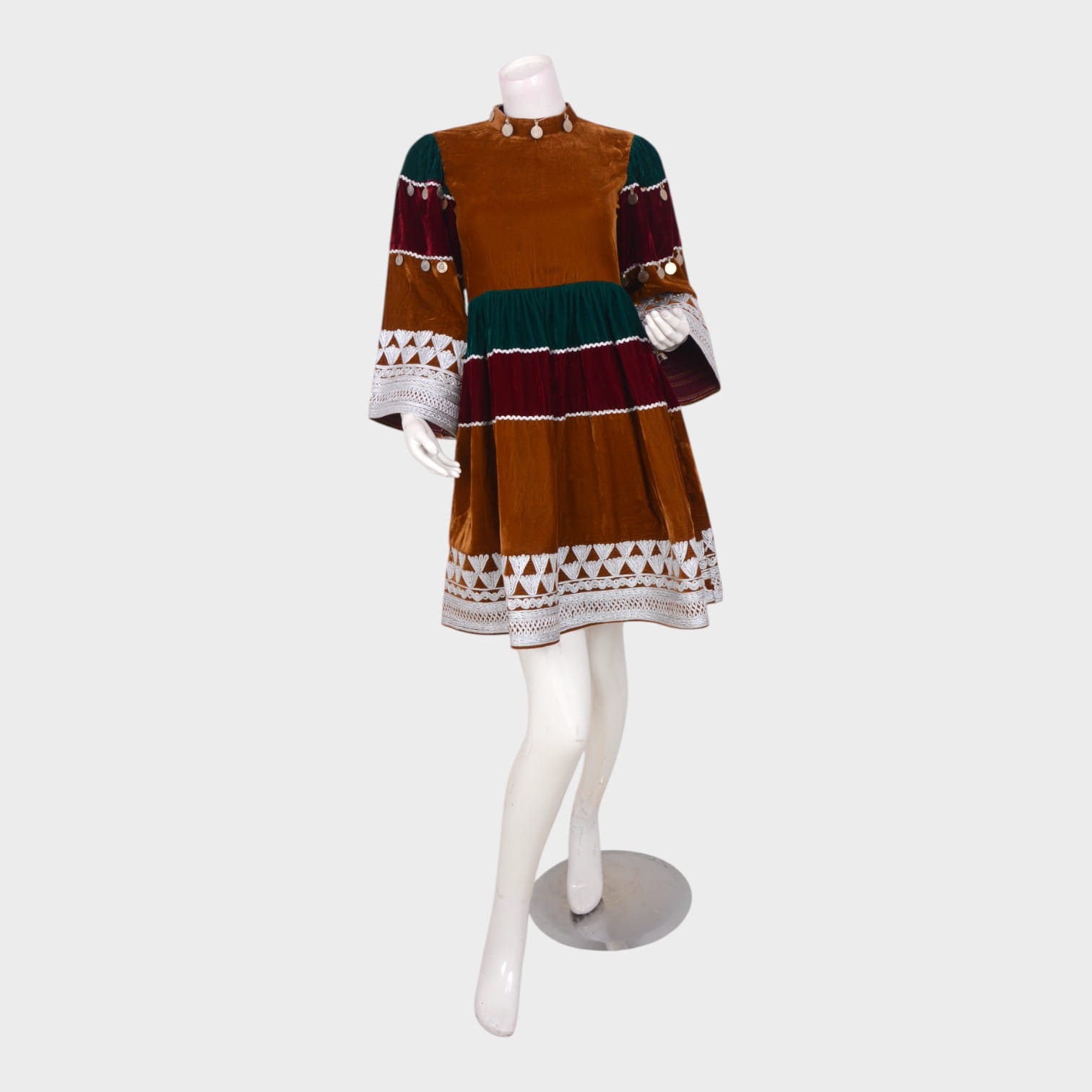 Zohra Muse – Patchwork Velvet Dress
