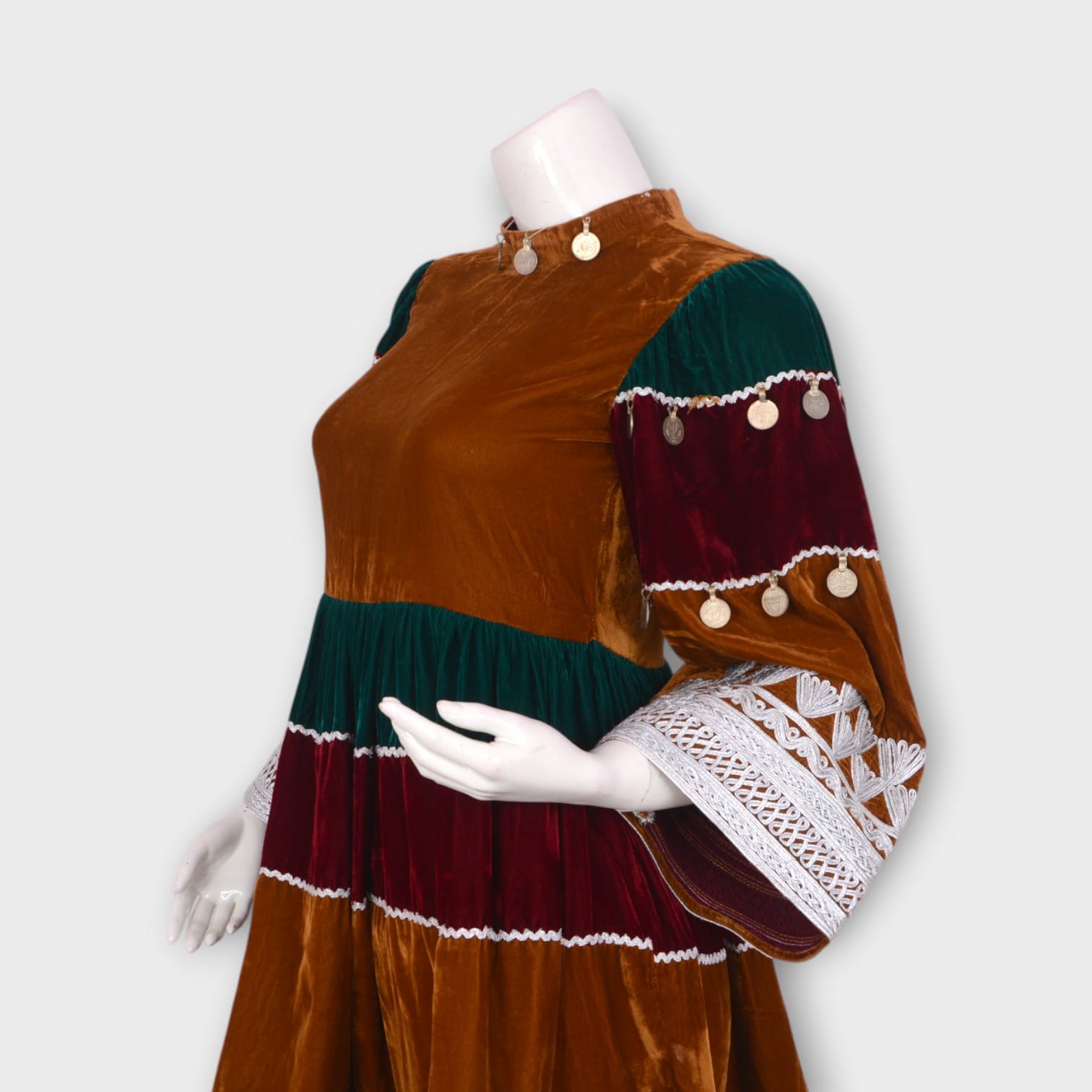 Zohra Muse – Patchwork Velvet Dress