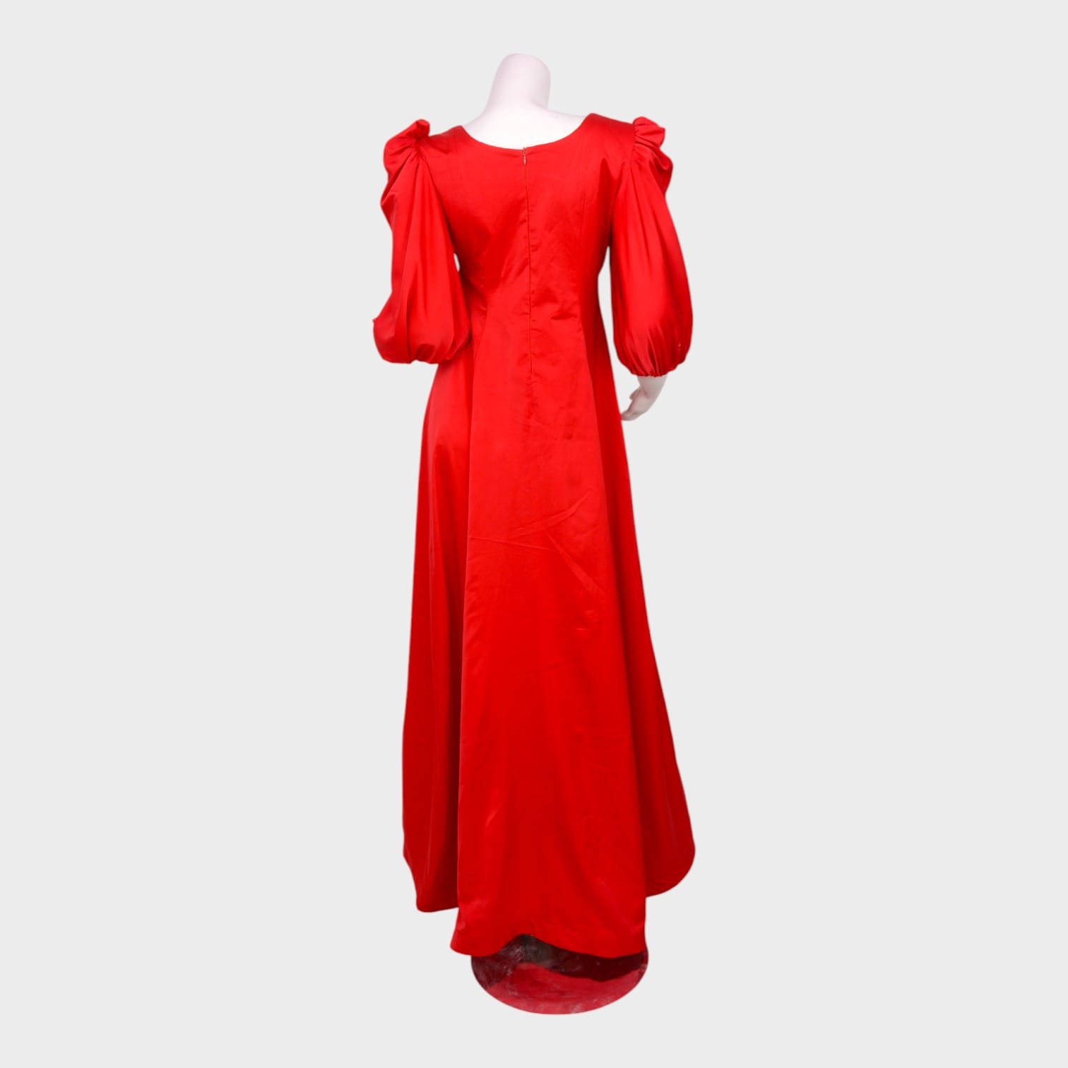 Red Embroidered Gown