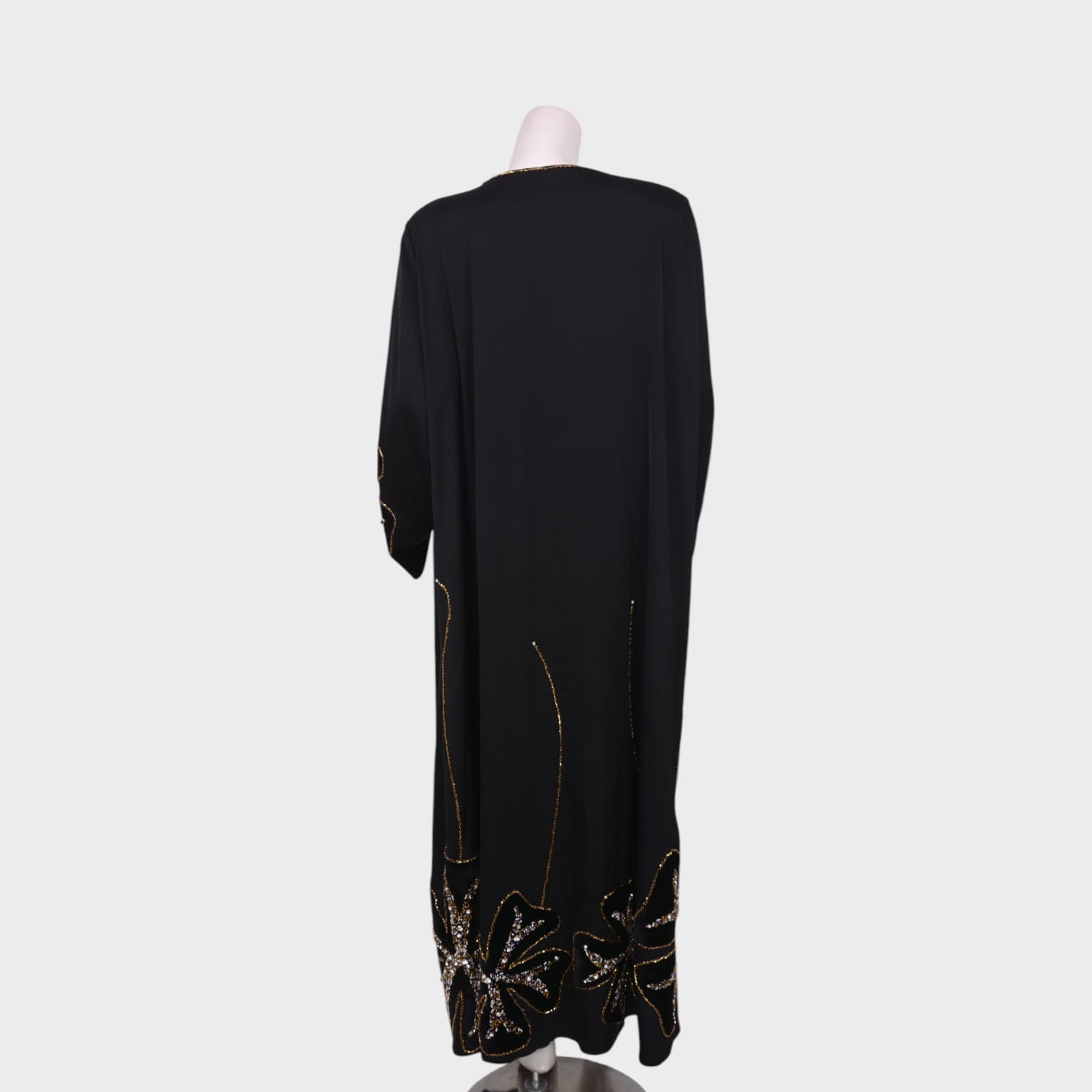 Layali Noir – Embellished Black Chapan (top)