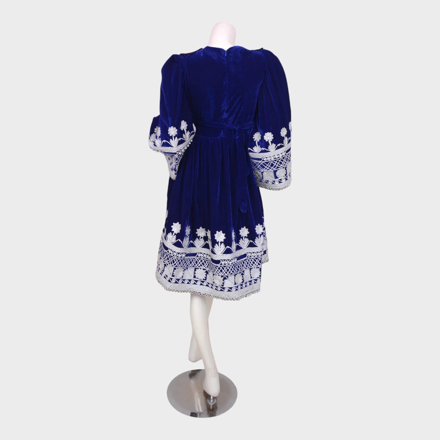 Shireen Sapphire – Short Royal Blue Afghani Dress