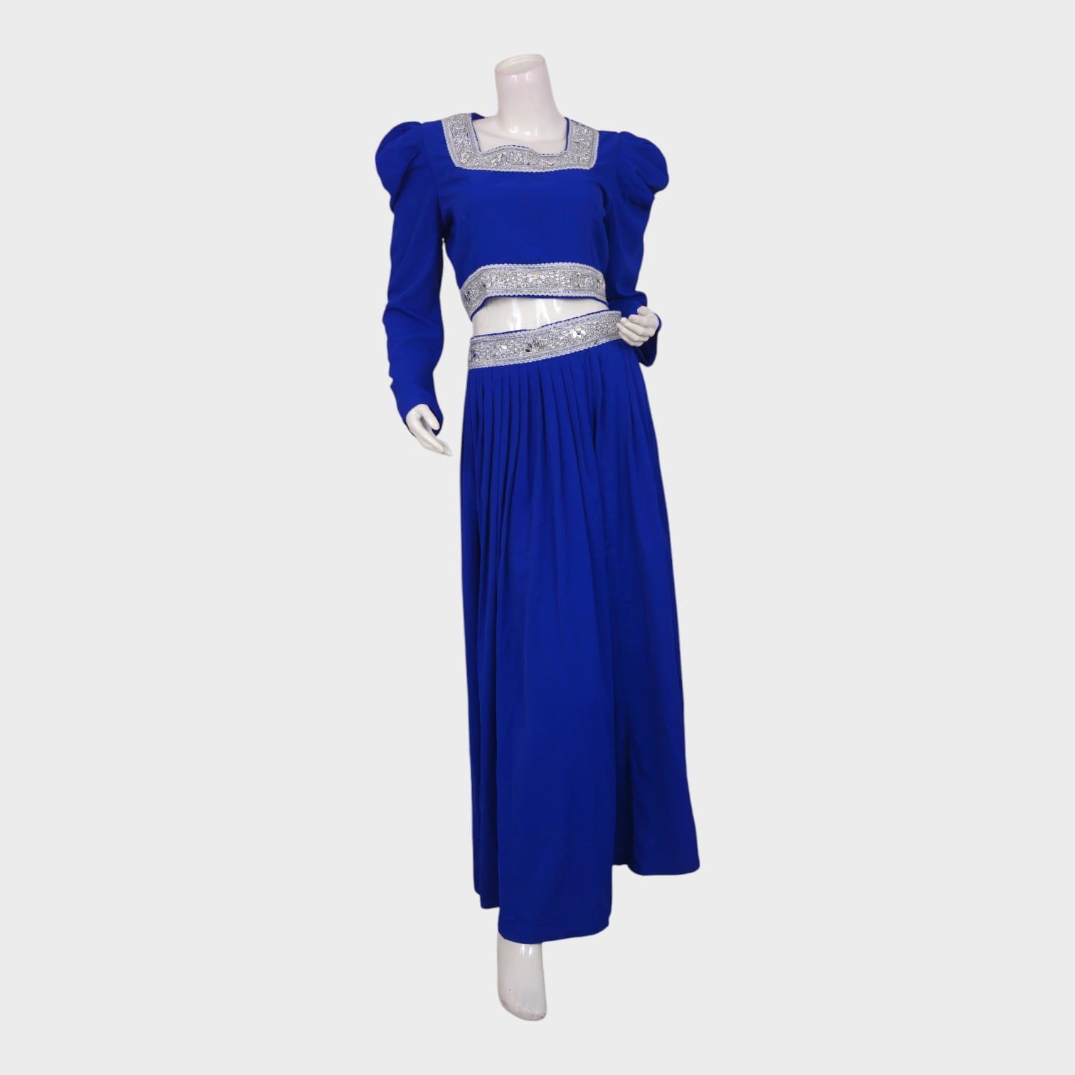 Zareen Sky – Royal Blue Embellished Two-Piece Set