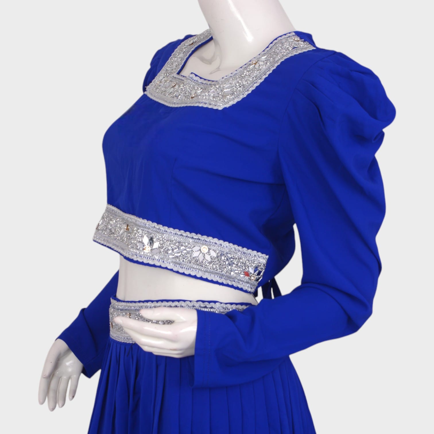 Zareen Sky – Royal Blue Embellished Two-Piece Set