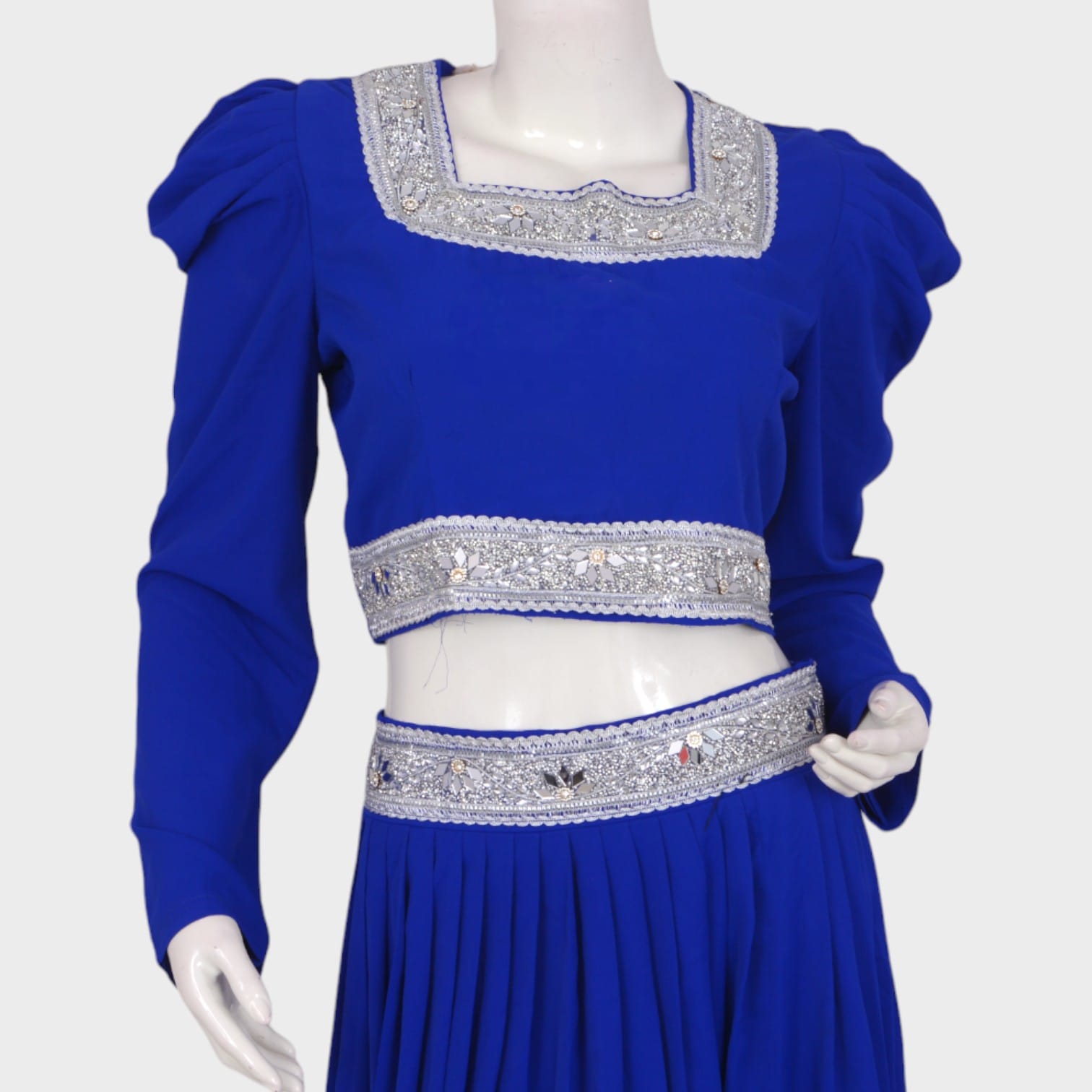 Zareen Sky – Royal Blue Embellished Two-Piece Set