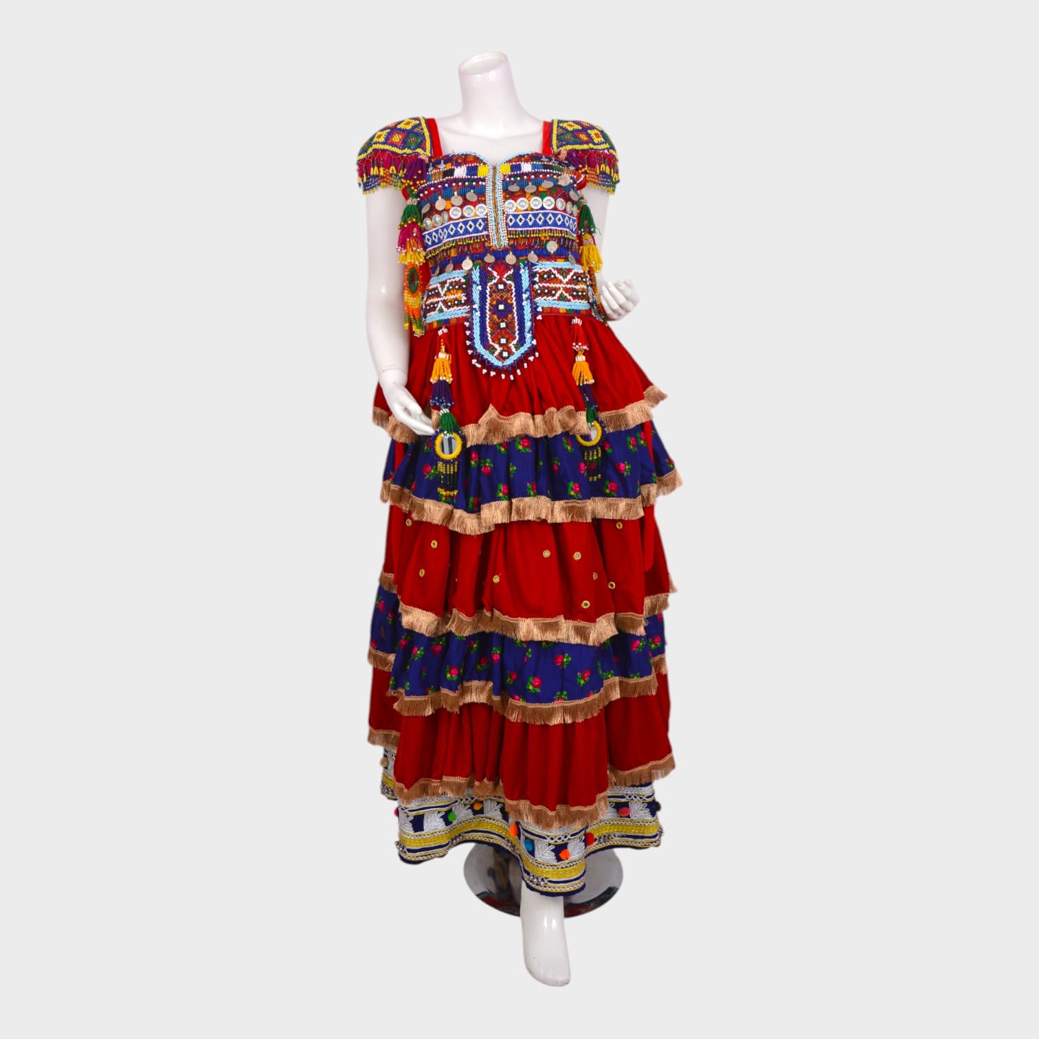 Laili Nomad – Multi-Tiered Tribal Dress