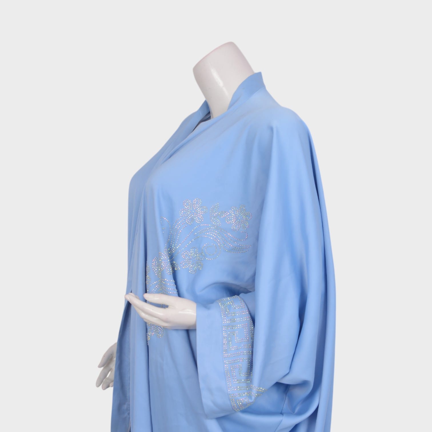 Sky Veil – Embellished Abaya Set
