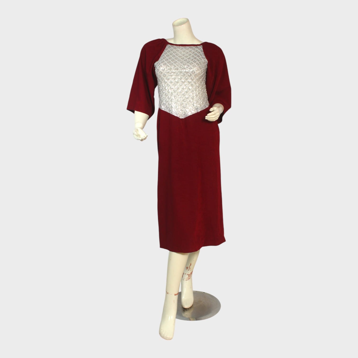 Roya Wine Dress