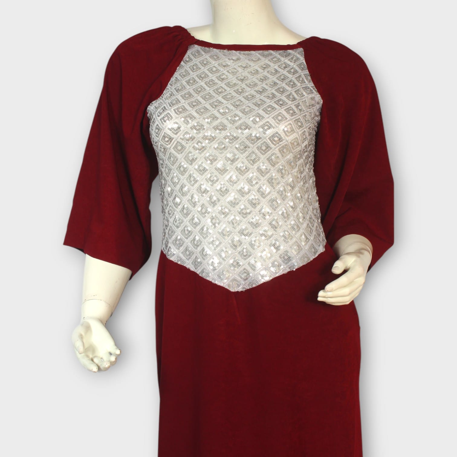 Roya Wine Dress