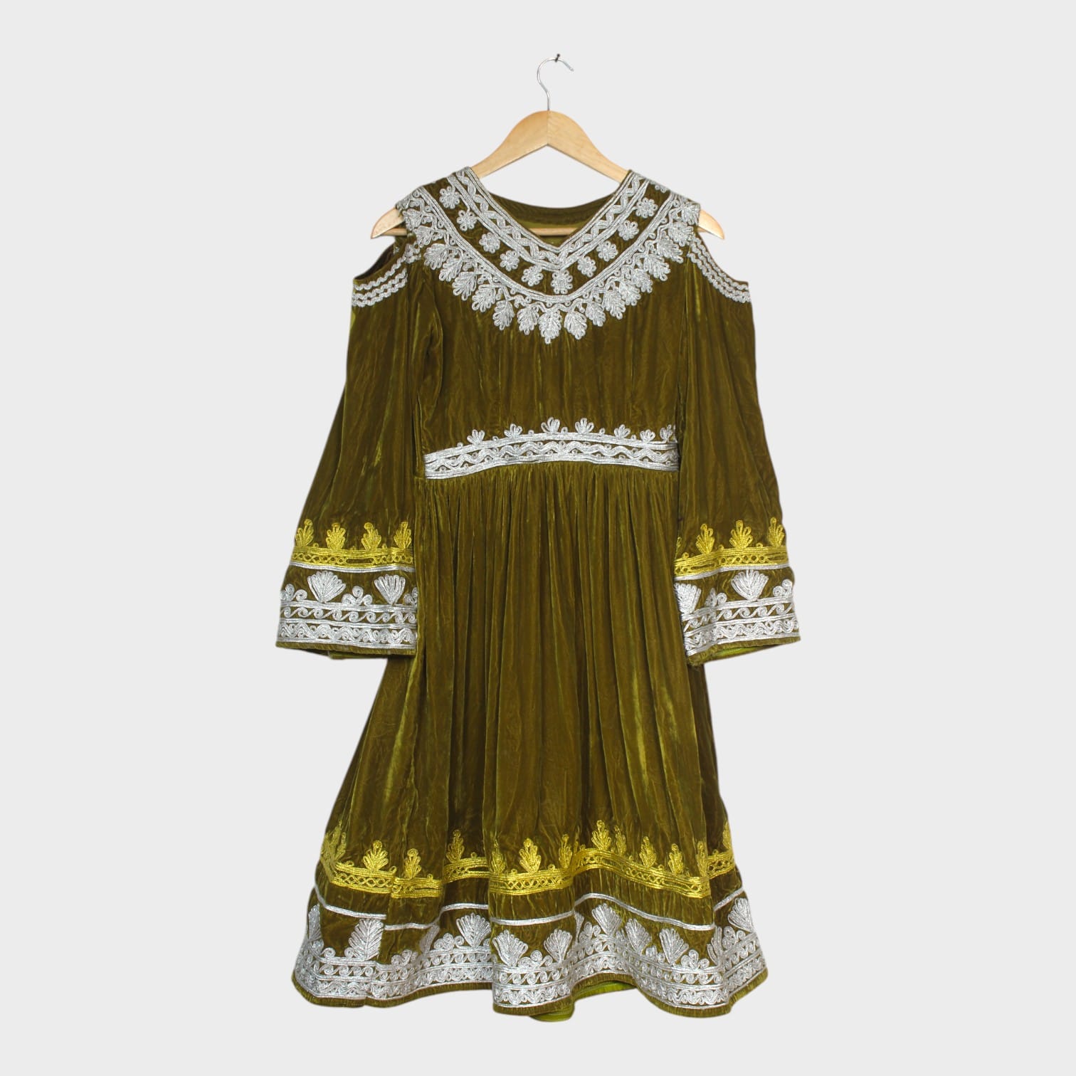 Zarmina Olive Glam Dress