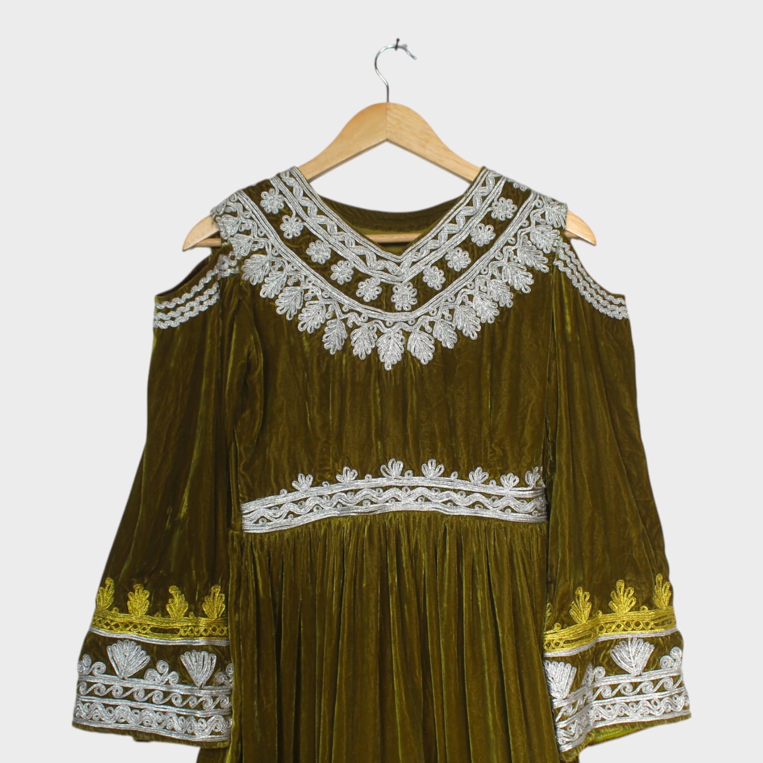 Zarmina Olive Glam Dress