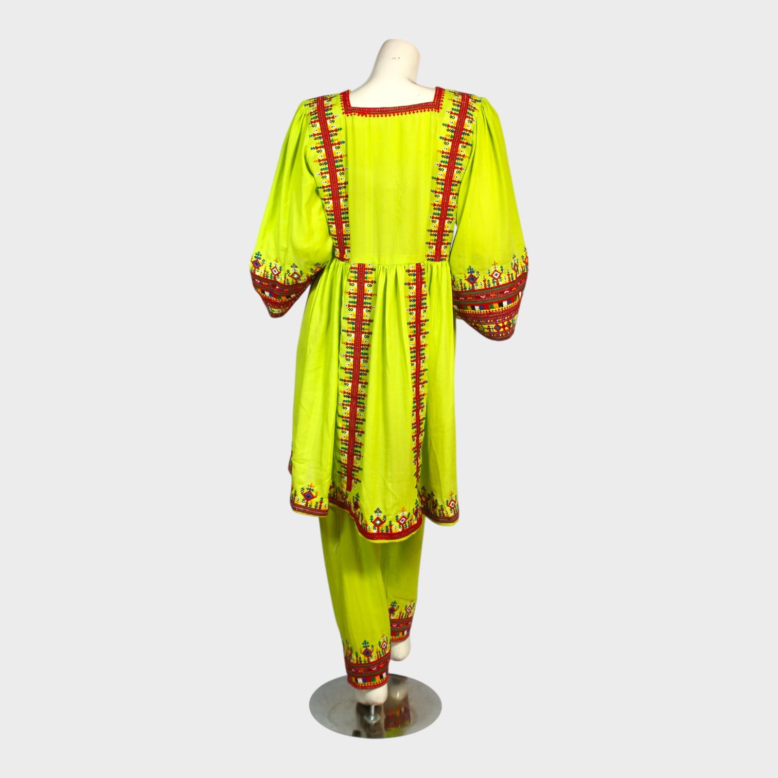 Lime Radiance Afghani Set