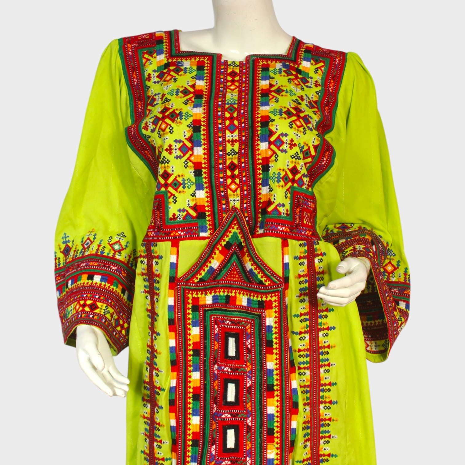Lime Radiance Afghani Set
