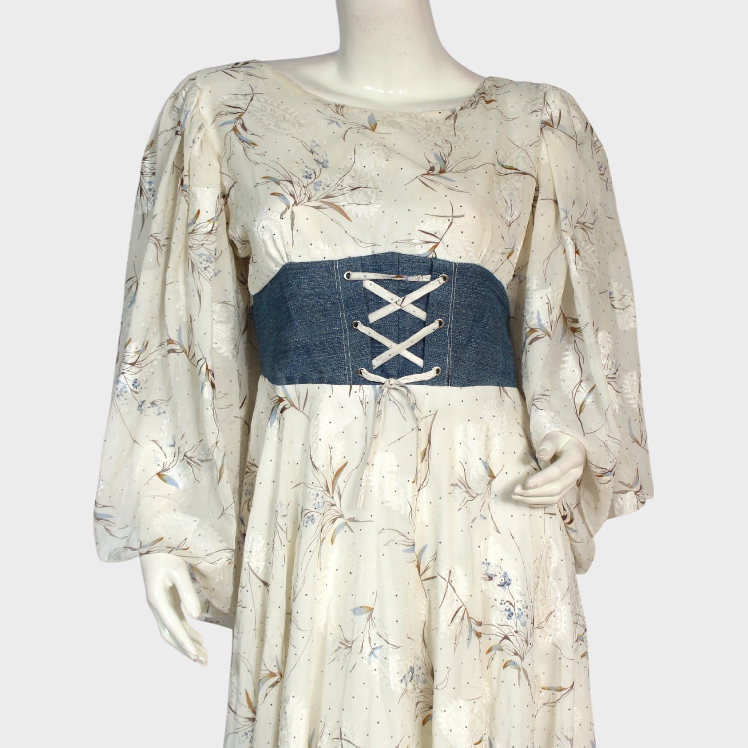 Ivory Bloom Midi Dress