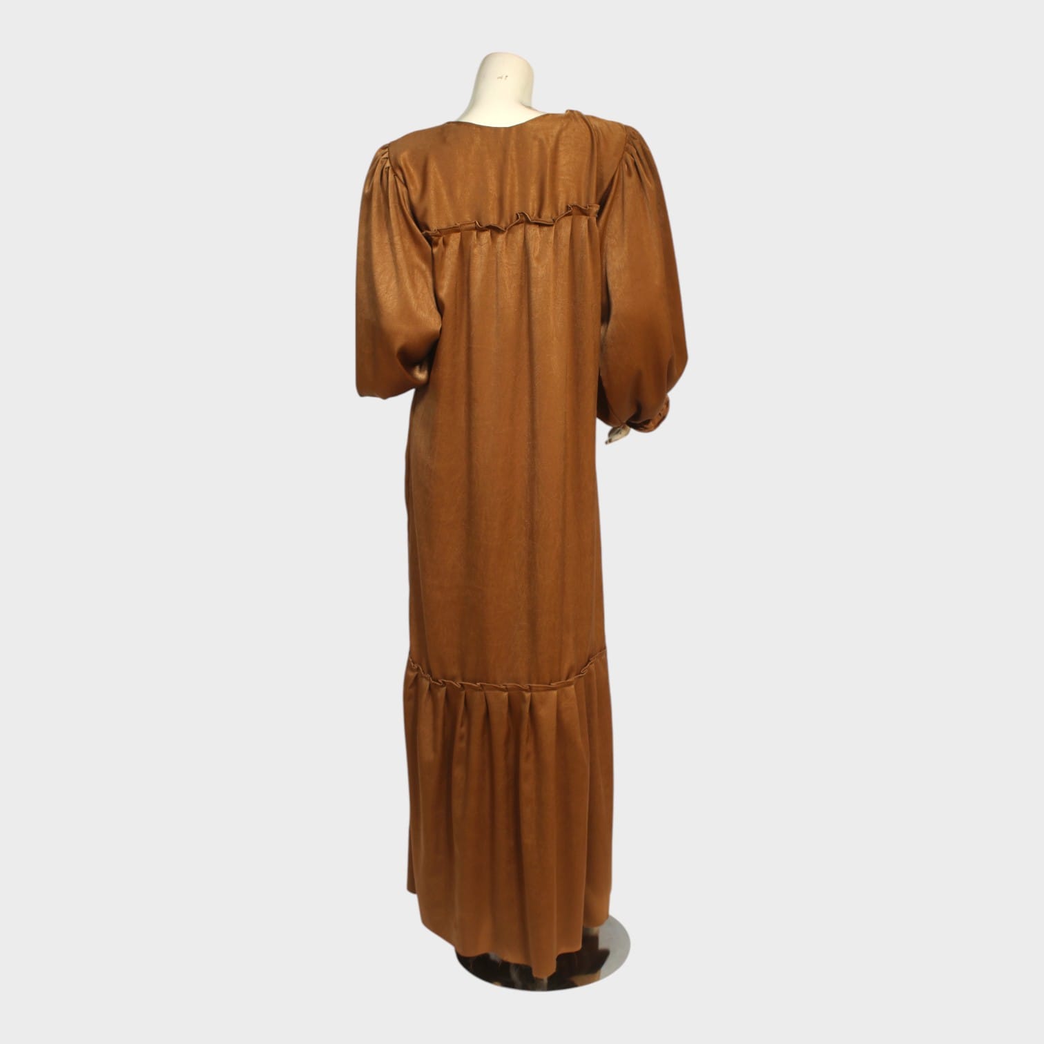 Mocha Luxe Satin Maxi