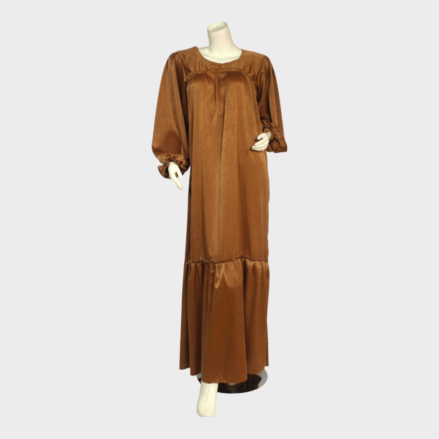 Mocha Luxe Satin Maxi