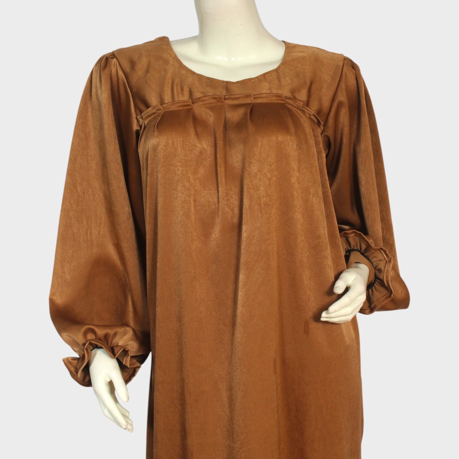 Mocha Luxe Satin Maxi