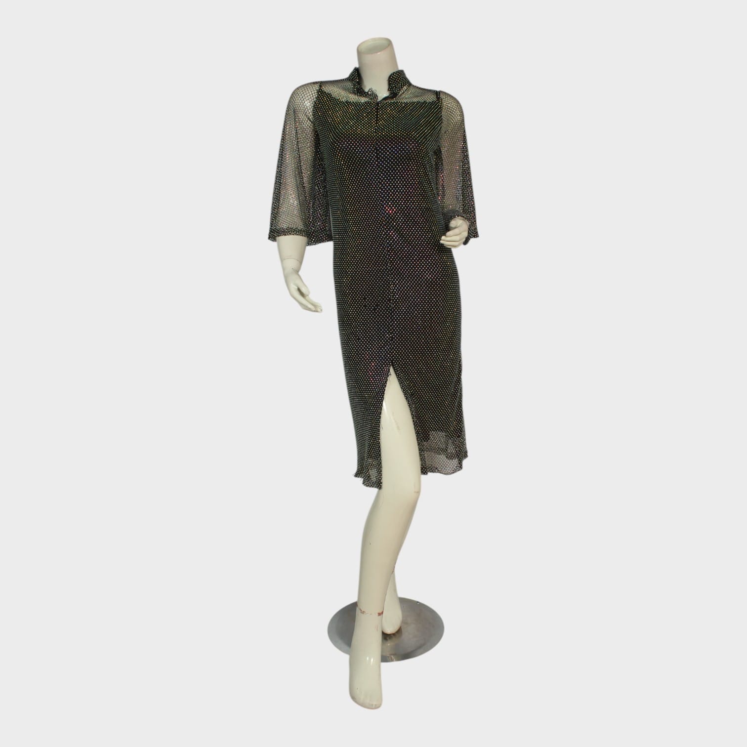 Noir Spark Mesh Dress