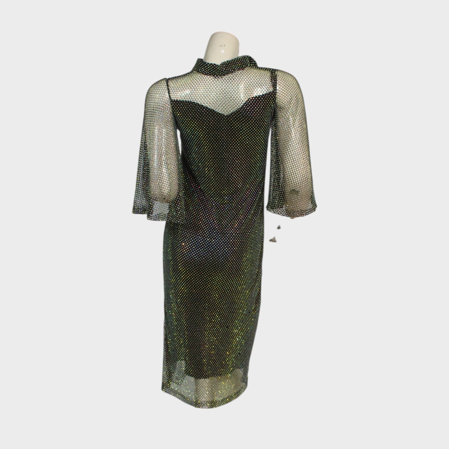 Noir Spark Mesh Dress