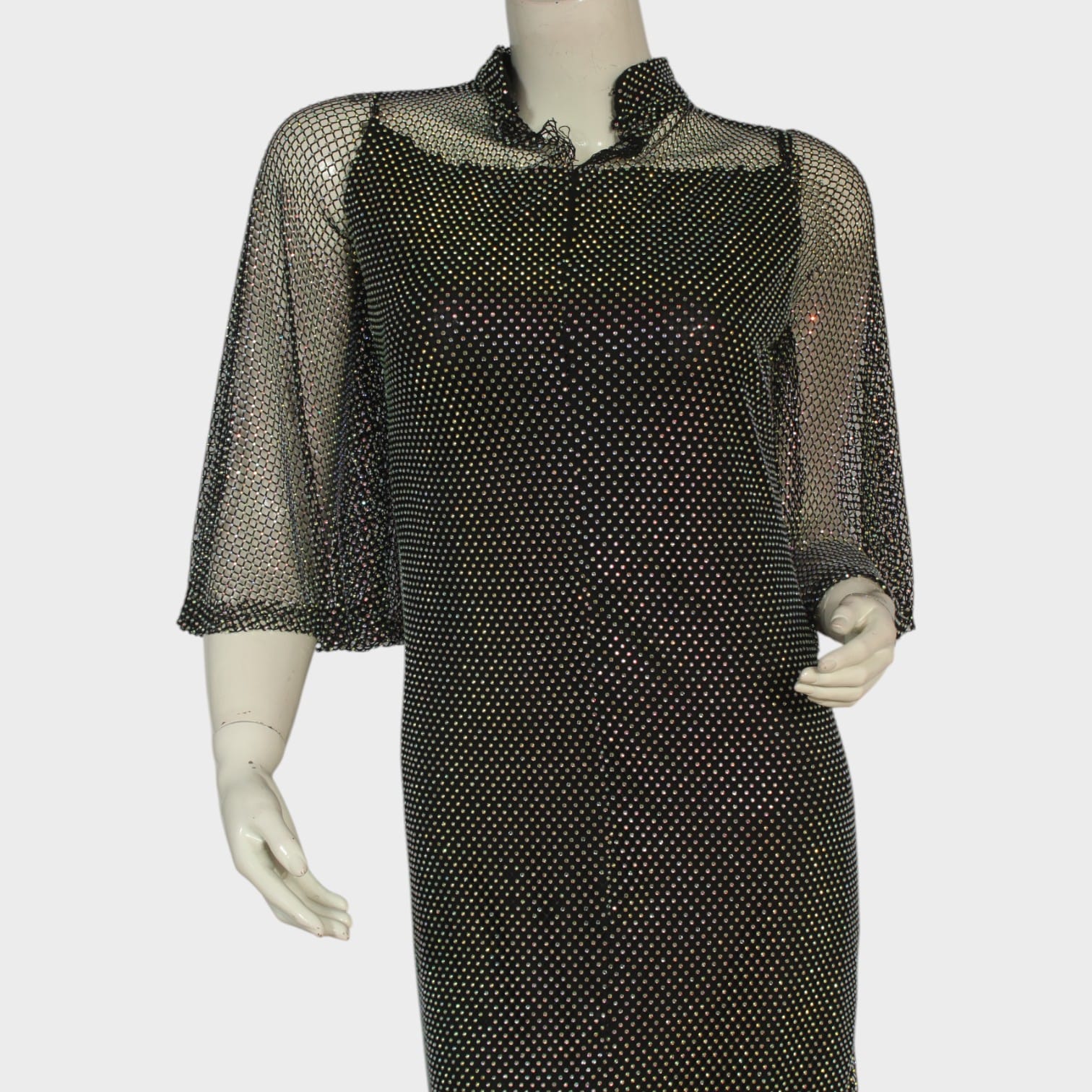 Noir Spark Mesh Dress