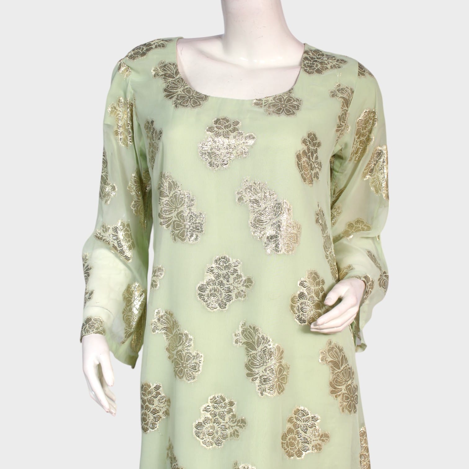 Pistachio Gold Luxe Dress