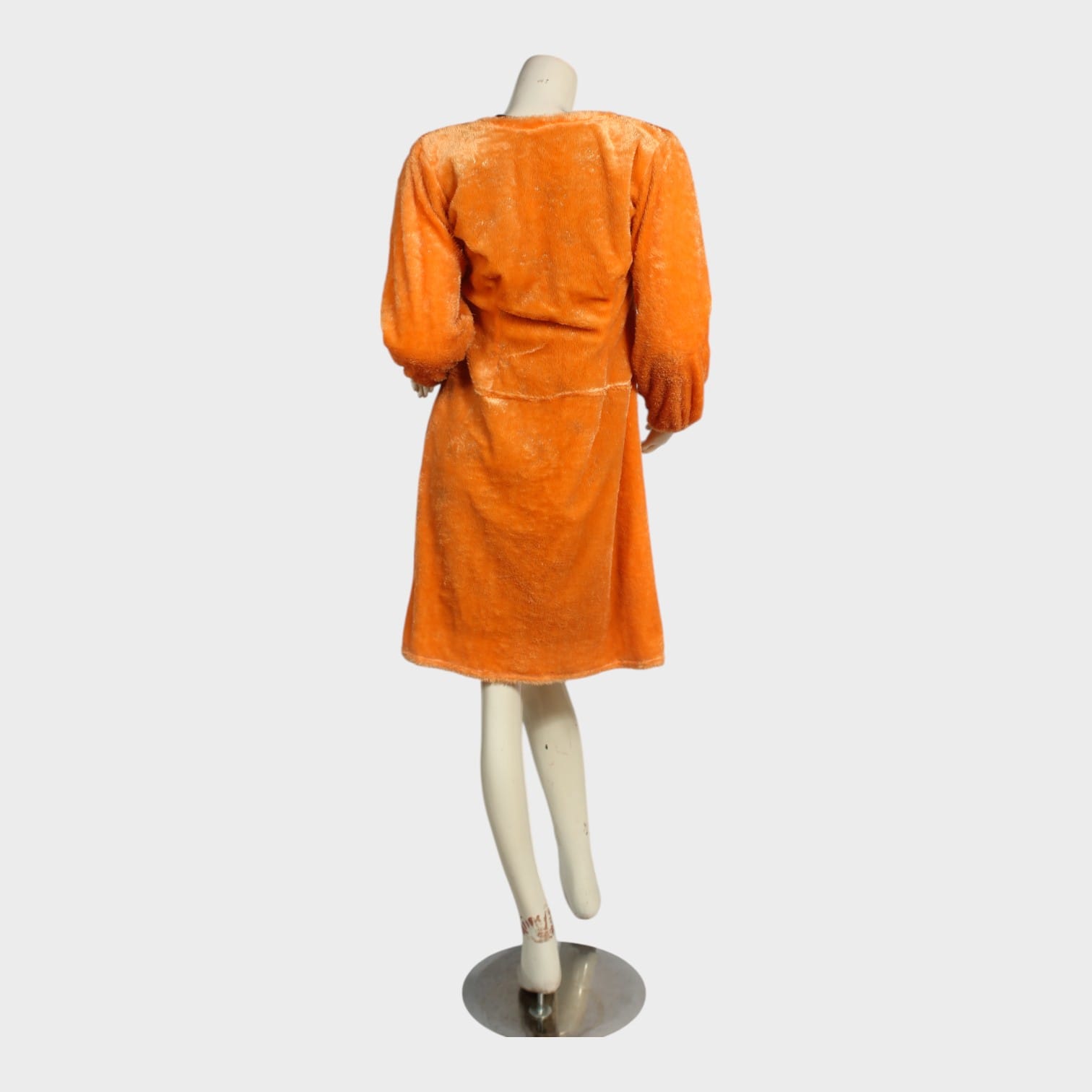 Tangerine Plush Fleece Coat