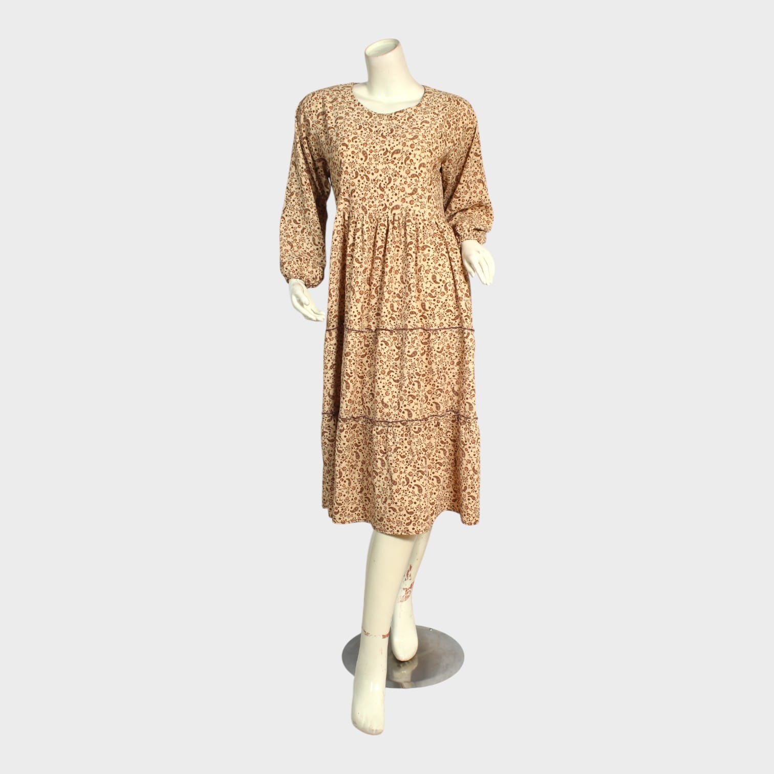 Dune Bloom Tiered Midi Dress