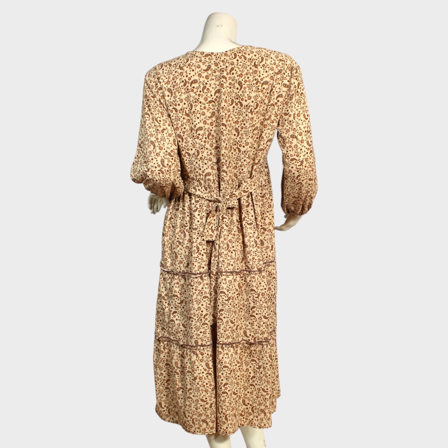 Dune Bloom Tiered Midi Dress