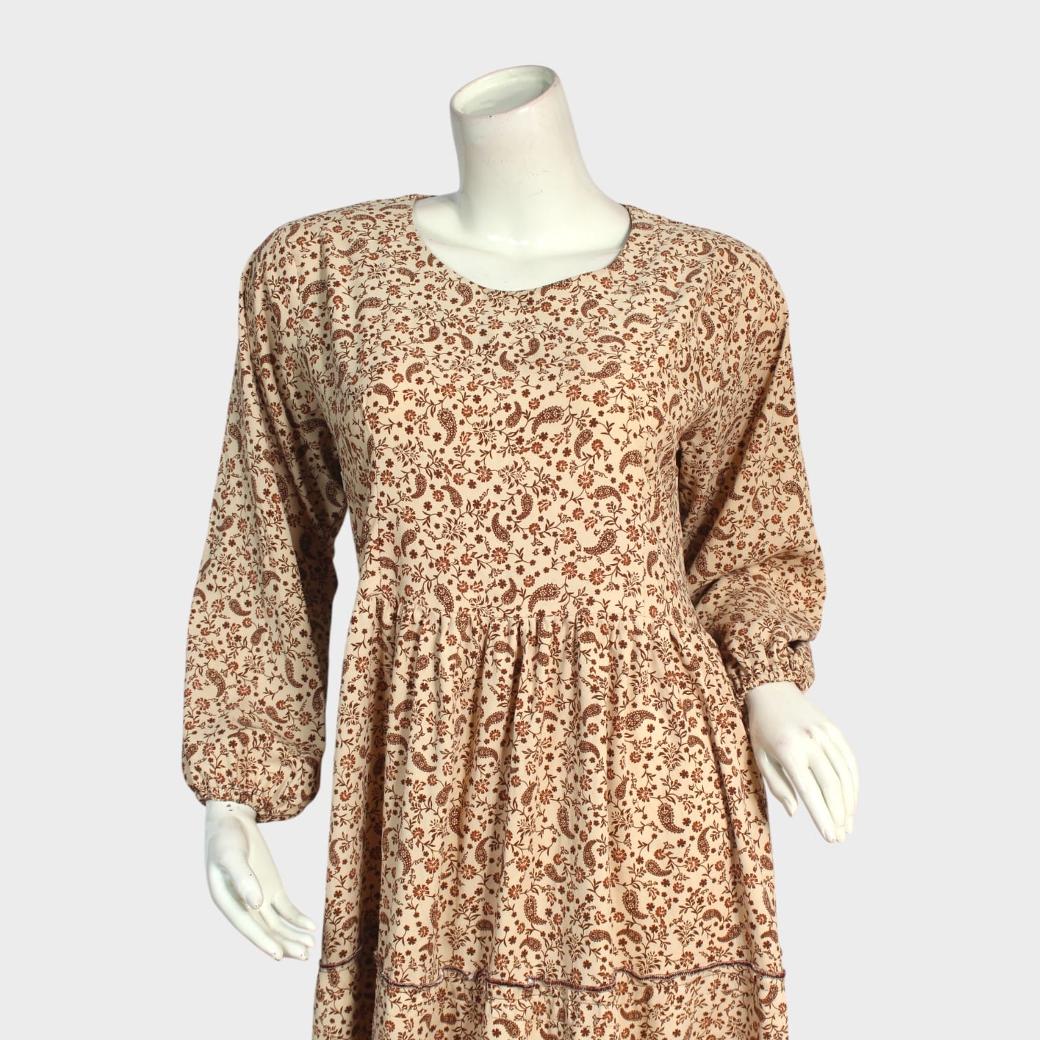 Dune Bloom Tiered Midi Dress