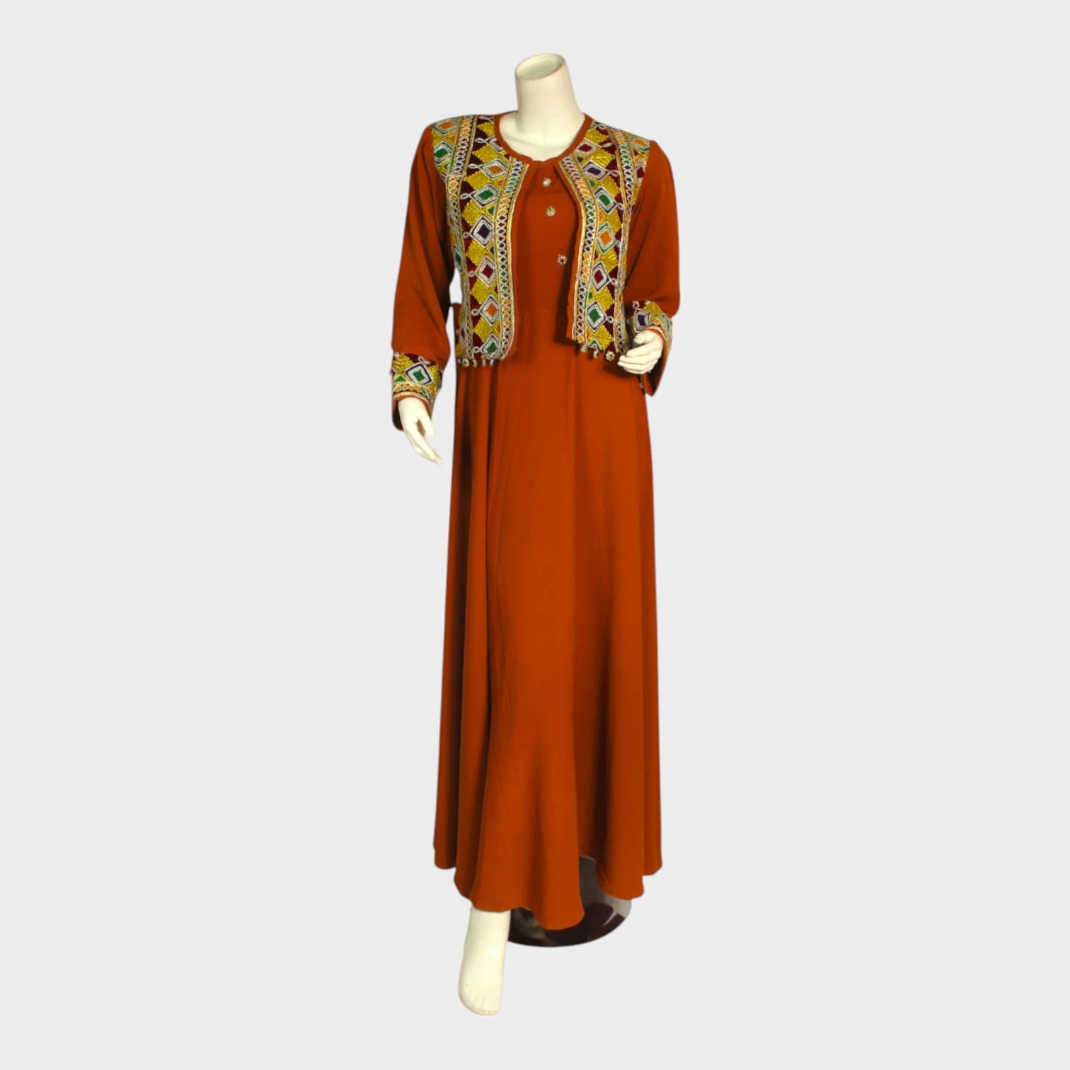 Ember Elegance Embroidered Set
