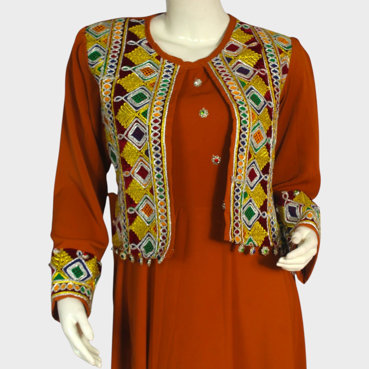 Ember Elegance Embroidered Set