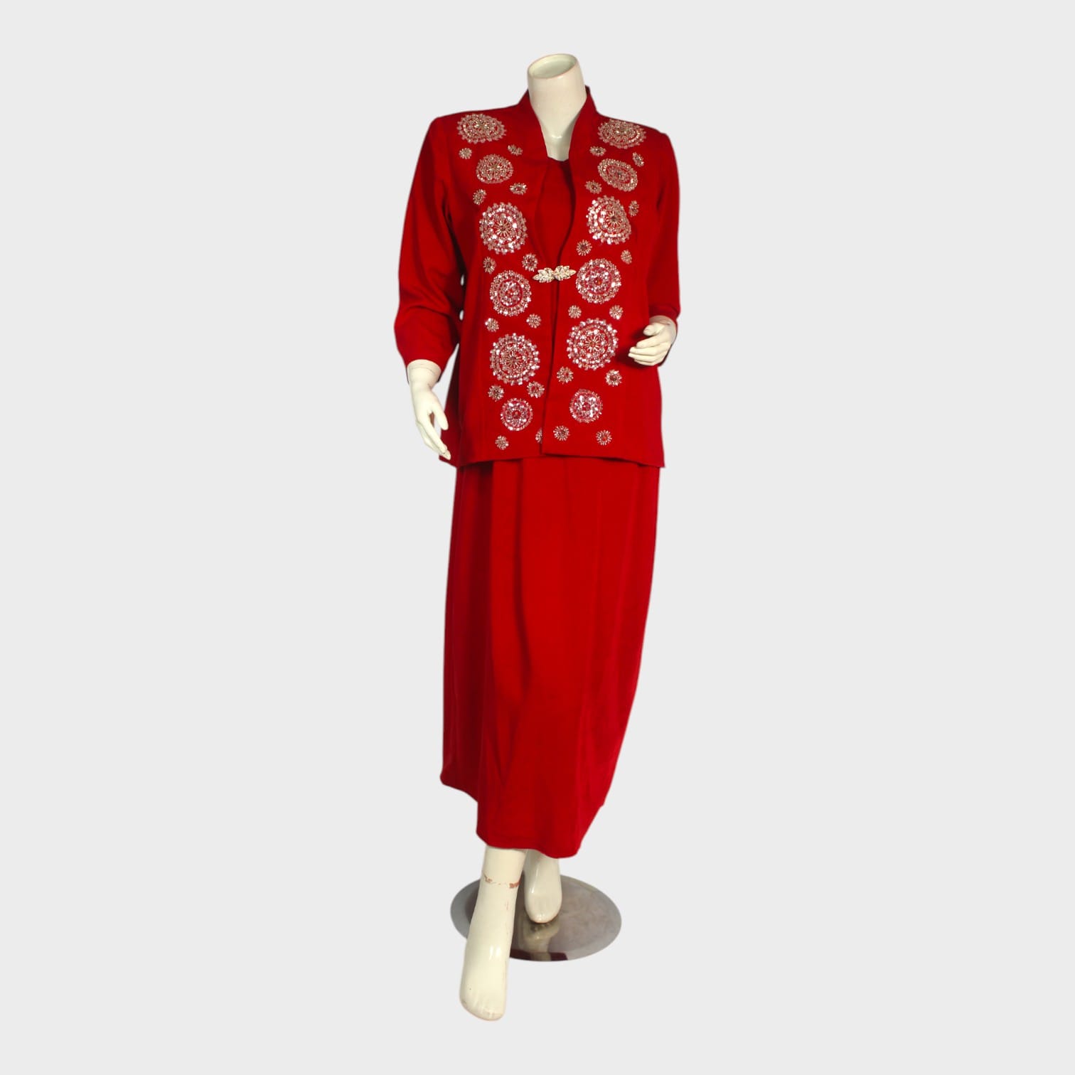Scarlet Bloom Two-Piece Set