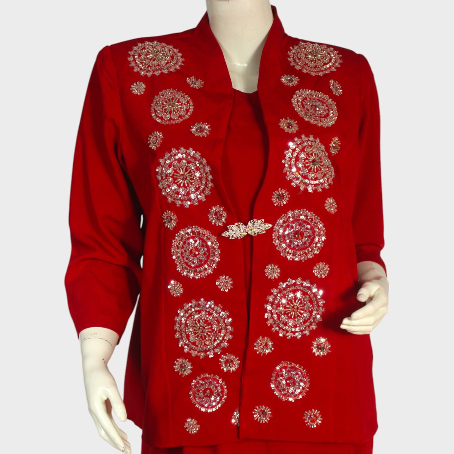 Scarlet Bloom Two-Piece Set