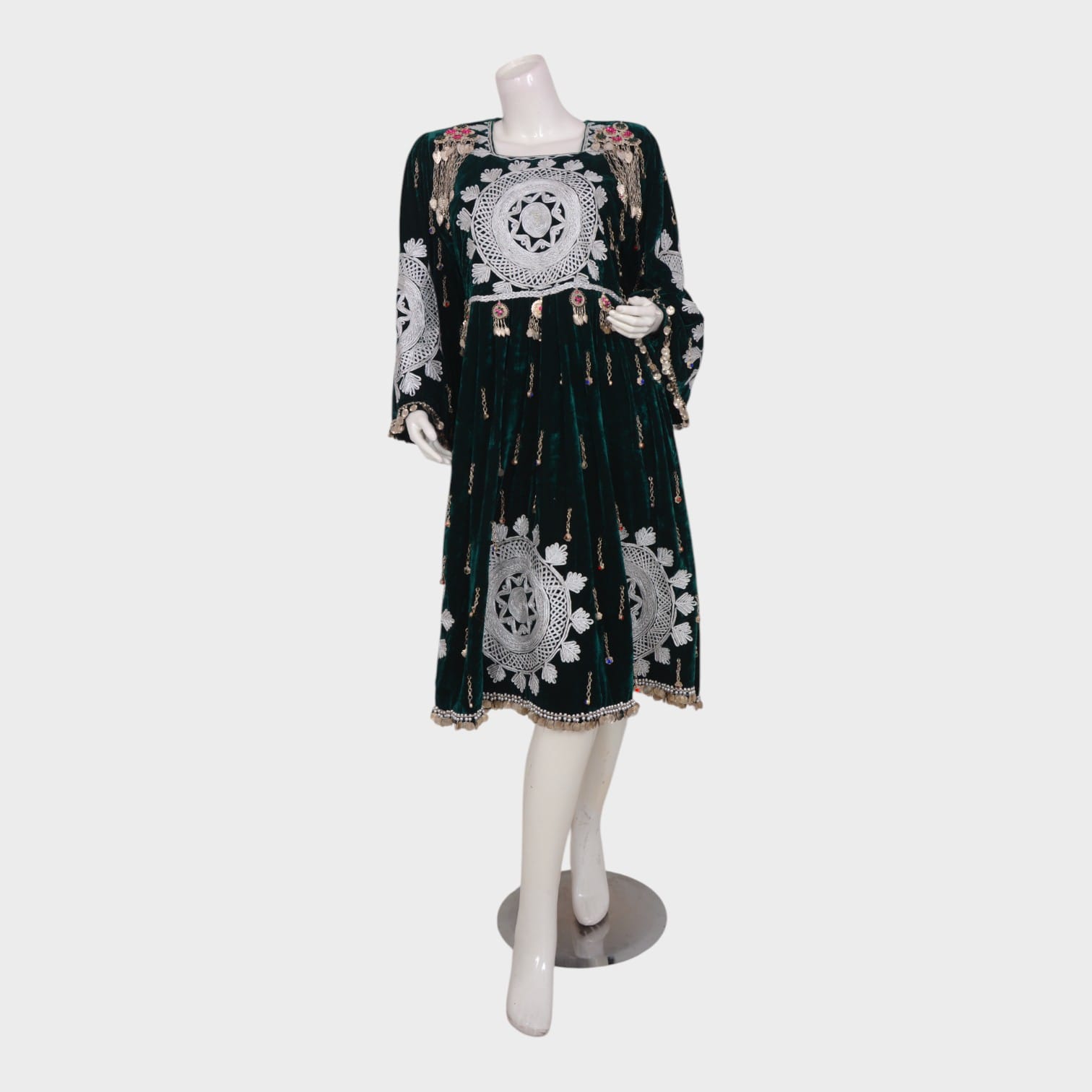 Midnight Mandala Afghani Dress
