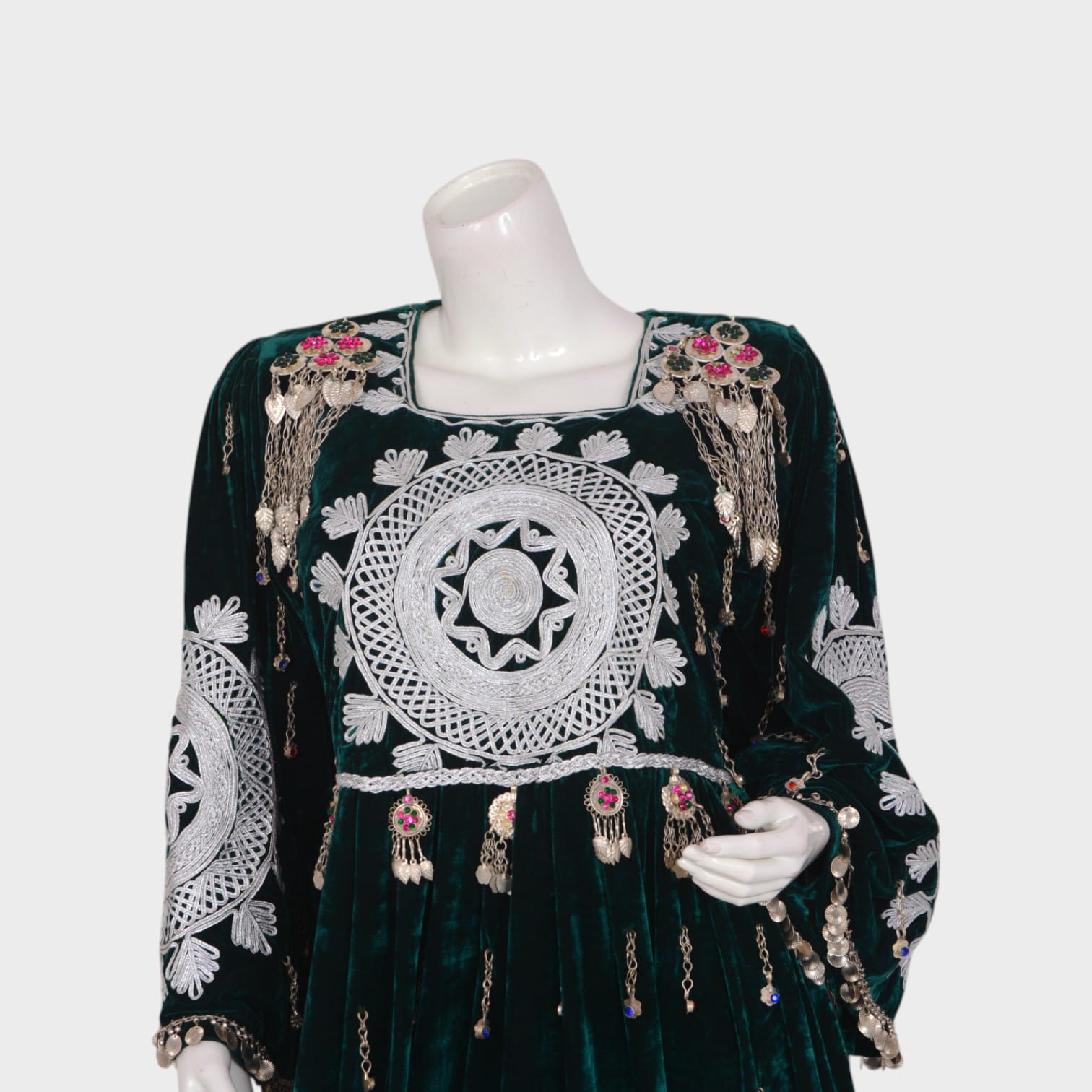 Midnight Mandala Afghani Dress
