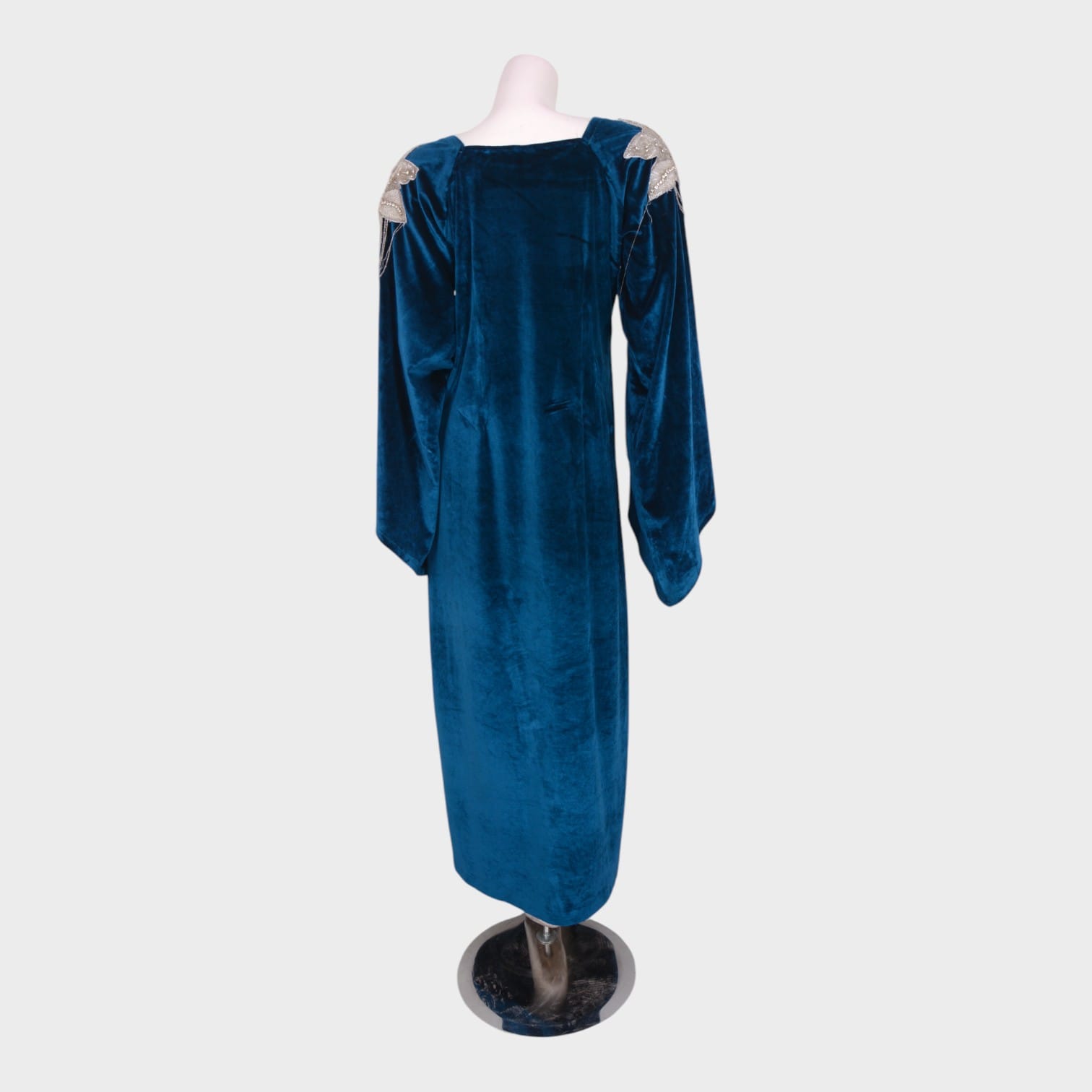 Royal Teal Velvet Gown