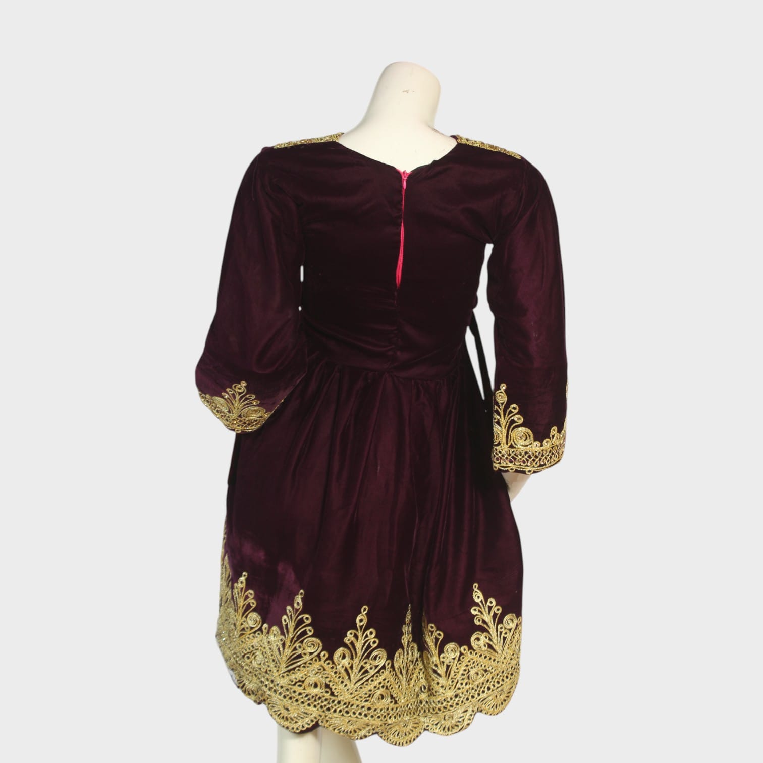 Maroon Majesty Embroidered Set