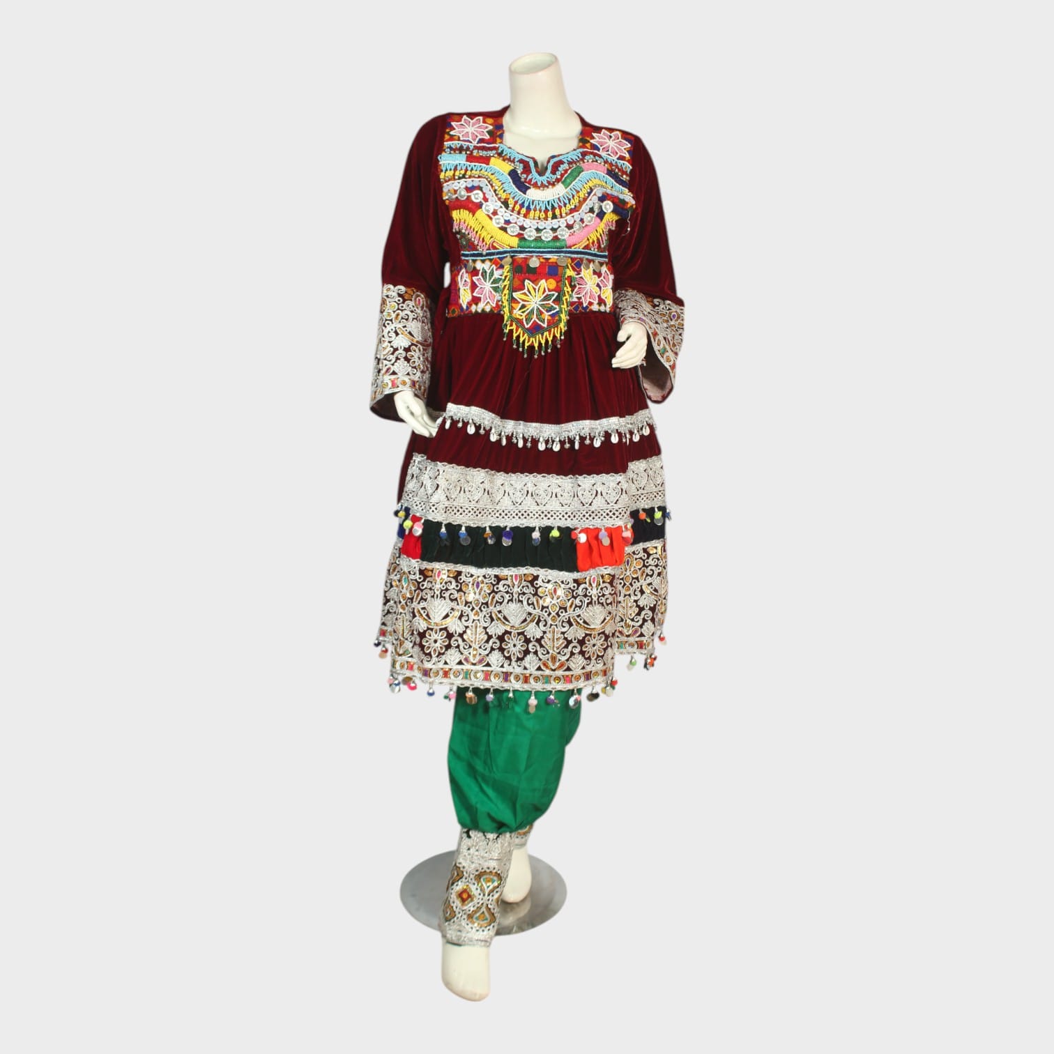 Velvet Charm Afghani Dress Set