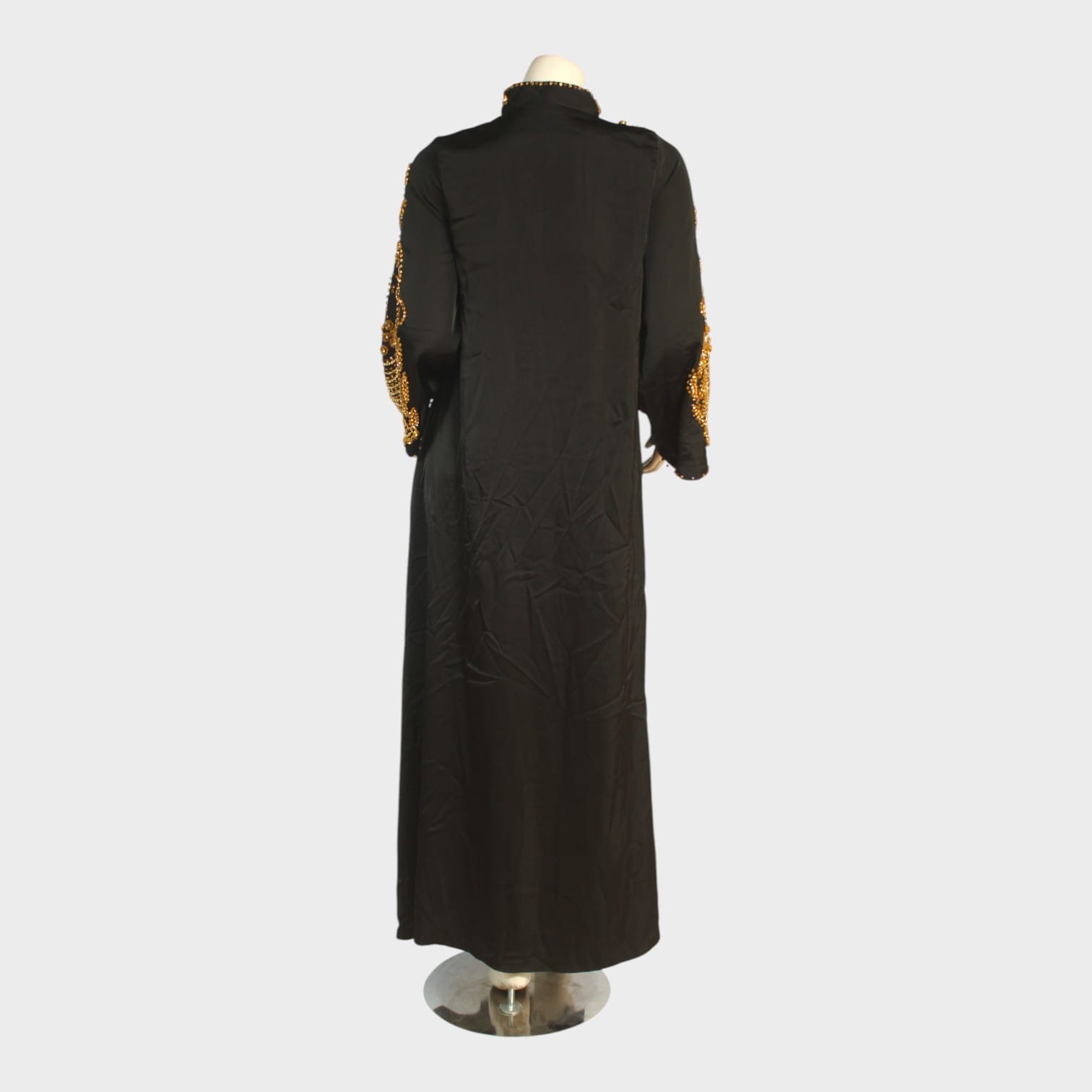 Midnight Gold Embroidered Dress